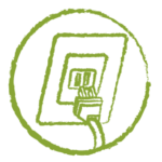 green connector icon
